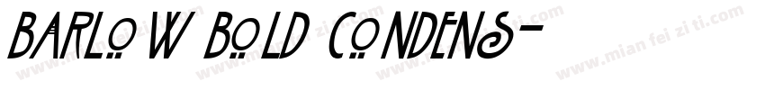 Barlow Bold Condens字体转换